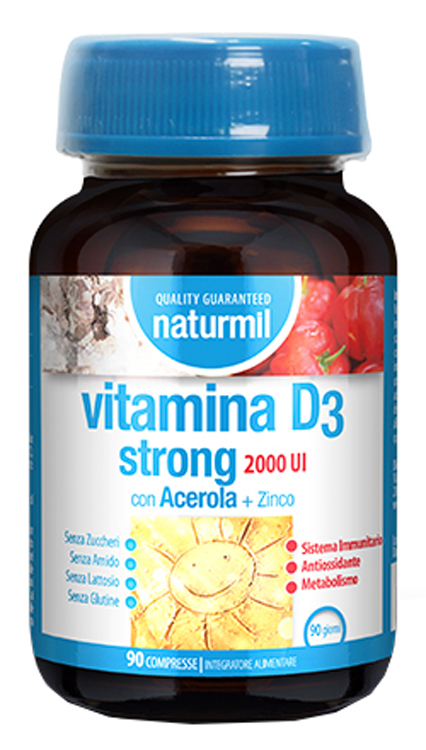 NATURMIL VITAMINA D3 STRONG 2000 UI 90 COMPRESSE - Farmacia De Pasquale