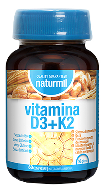 NATURMIL VITAMINA D3+K2 60 COMPRESSE - Farmacia De Pasquale