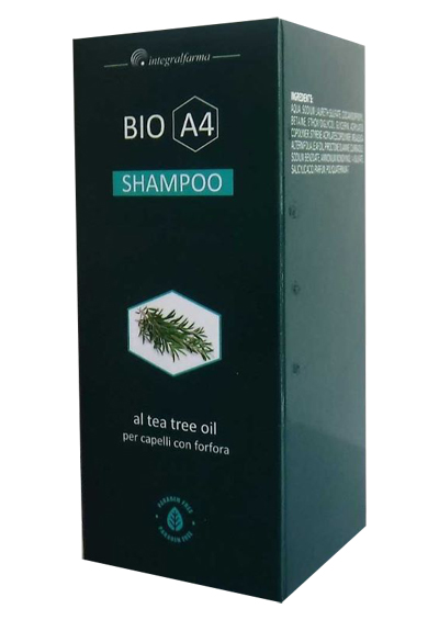 BIO A4 SHAMPOO TEA TREE OIL PER CAPELLI CON FORFORA 200 ML - Farmacia De Pasquale