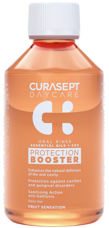 CURASEPT DAYCARE COLLUTORIO PROTECTION BOOSTER FRUIT SENSATION 100 ML - Farmacia De Pasquale