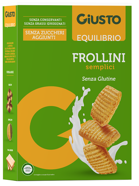 GIUSTO SENZA GLUTINE FROLLINI SEMPLICI 250 G - Farmacia De Pasquale