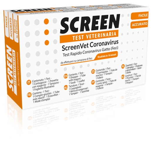 SCREENVET TEST RAPIDO VETERINARIA CORONAVIRUS FECI GATTO - Farmacia De Pasquale