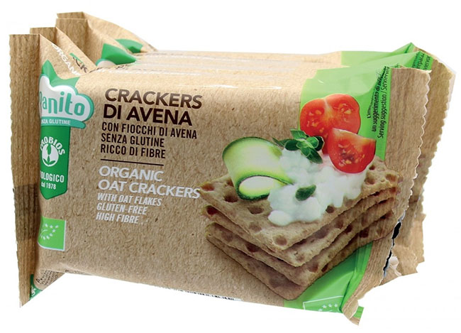 PROBIOS BIO CRACKERS AVENA CON FIOCCHI DI AVENA 4 X 35 G - Farmacia De Pasquale