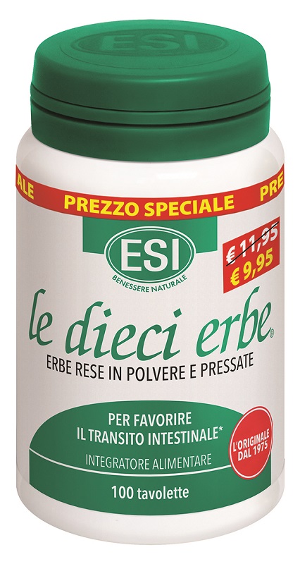 ESI LE DIECI ERBE 100 TAVOLETTE TAGLIO PREZZO - Farmacia De Pasquale
