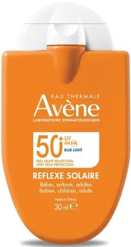 EAU THERMALE AVENE REFLEXE SOLAIRE SPF50+ BEBE BAMBINI ADULTO 30 ML - Farmacia De Pasquale