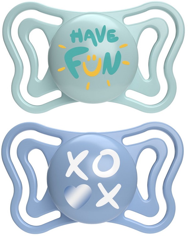 CHICCO SUCCHIETTO LIGHT AZZURRO SILICONE 6-16M 2 PEZZI - Farmacia De Pasquale