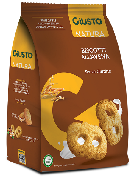 GIUSTO SENZA GLUTINE BISCOTTI AVENA 250 G - Farmacia De Pasquale