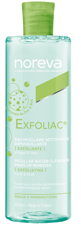 EXFOLIAC ACQUA MICELLARE DETERGENTE STRUCCANTE ESFOLIANTE 400 ML - Farmacia De Pasquale