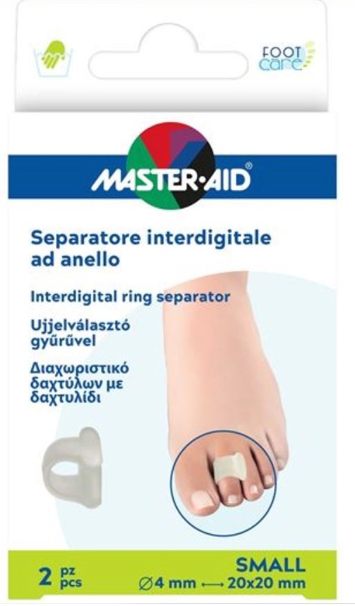 SEPARATORE DITA MASTER-AID FOOTCARE CON ANELLO SMALL 2 PEZZI C17 - Farmacia De Pasquale
