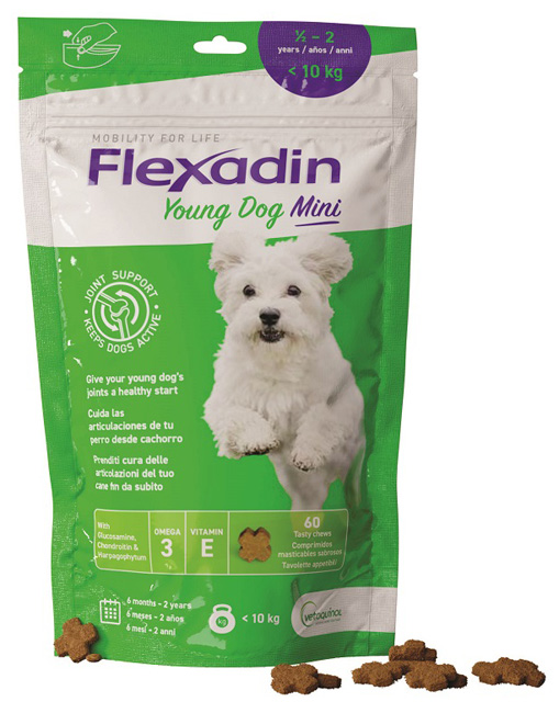 FLEXADIN YOUNG DOG MINI 60 TAVOLETTE APPETIBILI - Farmacia De Pasquale