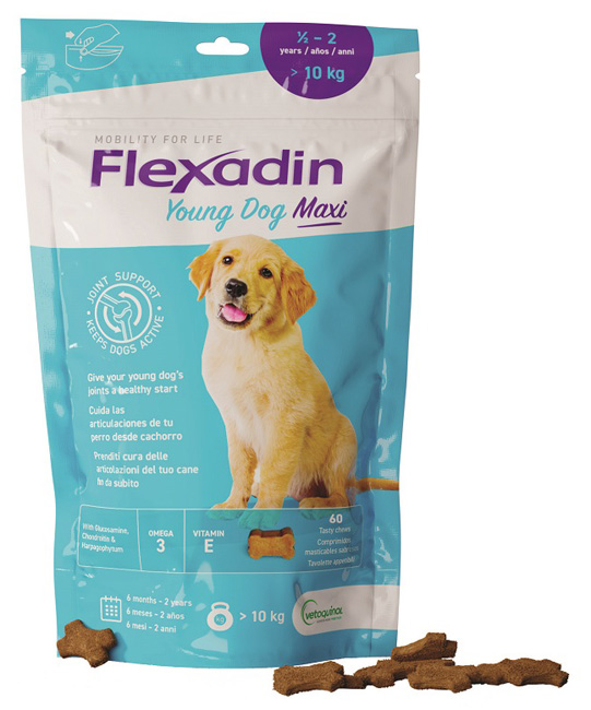 FLEXADIN YOUNG DOG MAXI 60 TAVOLETTE APPETIBILI - Farmacia De Pasquale