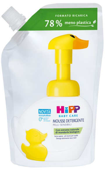 HIPP BABY CARE RICARICA MOUSSE DETERGENTE PAPERELLA FUN 250 ML - Farmacia De Pasquale