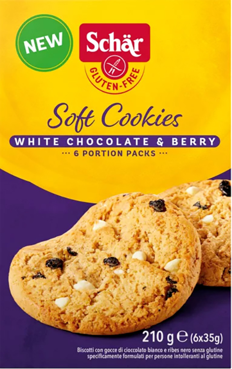 SCHAR SOFT COOKIE WHITE CHOCOLATE 210 G - Farmacia De Pasquale