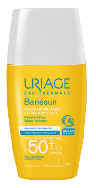 URIAGE EAU THERMALE BARIESUN FLUIDO ULTRA LEGGERO SPF50+ 30 ML - Farmacia De Pasquale