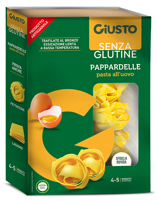 GIUSTO SENZA GLUTINE PAPPARDELLE ALL'UOVO 250 G - Farmacia De Pasquale