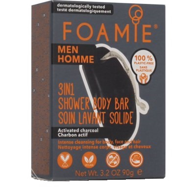 FOAMIE UOMO 3 IN 1 WHAT A MEN DOCCIA SHAMPOO 80 G - Farmacia De Pasquale