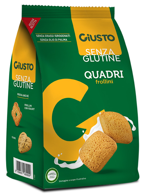 GIUSTO SENZA GLUTINE QUADRI FROLLINI 200 G - Farmacia De Pasquale