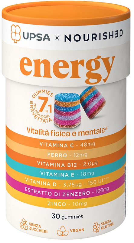 UPSA X NOURISHED ENERGY 30 GUMMIES - Farmacia De Pasquale