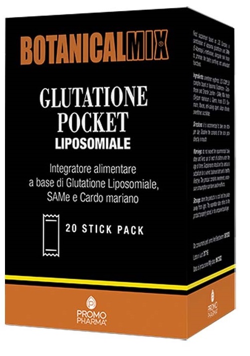 BOTANICALMIX GLUTATIONE POCKET LIPOSOMIALE 20 STICK DA 2 G - Farmacia De Pasquale