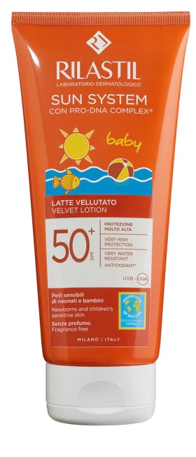 RILASTIL SUN SYSTEM BABY LATTE VELLUTO SPF50+ 250 ML - Farmacia De Pasquale