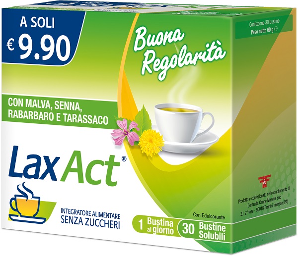 LAX ACT 30 BUSTINE SOLUBILI SENZA ZUCCHERI - Farmacia De Pasquale