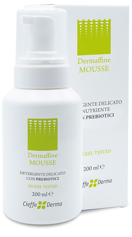 DERMAFFINE MOUSSE DETERGENTE DELICATO E NUTRIENTE CON PREBIOTICI 200 ML - Farmacia De Pasquale