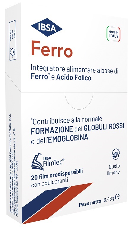 FERRO IBSA 20 FILM ORODISPERSIBILI - Farmacia De Pasquale