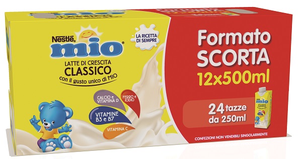 MIO LATTE CRESCITA CLASSICO 12 PEZZI DA 500 ML - Farmacia De Pasquale