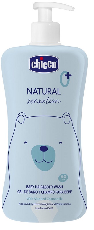 CHICCO NATURAL SENSATION BAGNO SHAMPOO 500 ML - Farmacia De Pasquale