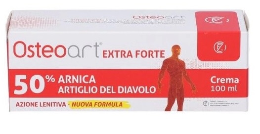OSTEOART EXTRA FORTE 50% ARNICA E ARTIGLIO DEL DIAVOLO CREMA 100 ML AZIONE LENITIVA NUOVA FORMULA - Farmacia De Pasquale