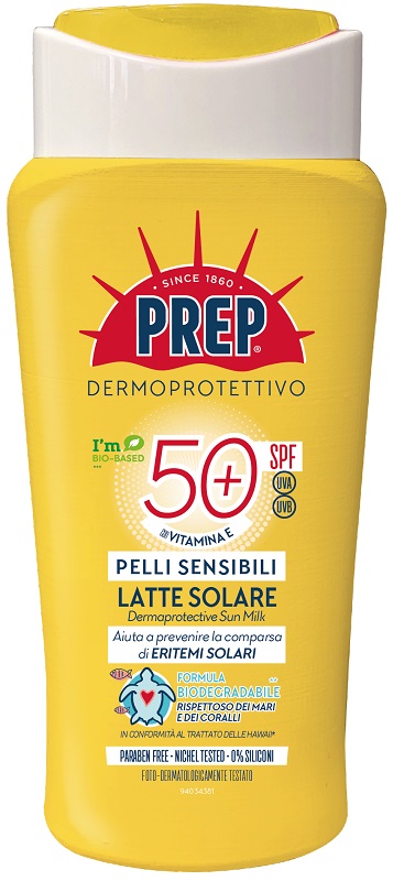 PREP LATTE SOLARE PELLI SENSIBILI SPF50+ ECO 200 ML - Farmacia De Pasquale