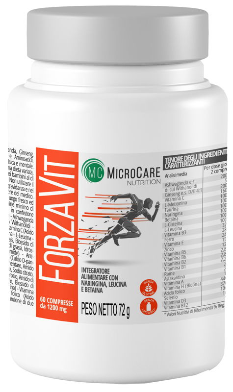 MICROCARE NUTRITION FORZA VIT 60 COMPRESSE - Farmacia De Pasquale