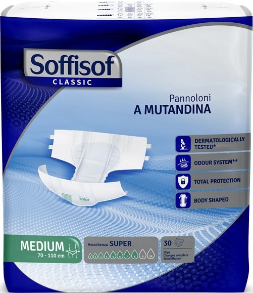 PANNOLONE MUTANDINA SOFFISOF CLASSIC SUPER L 30 PEZZI - Farmacia De Pasquale
