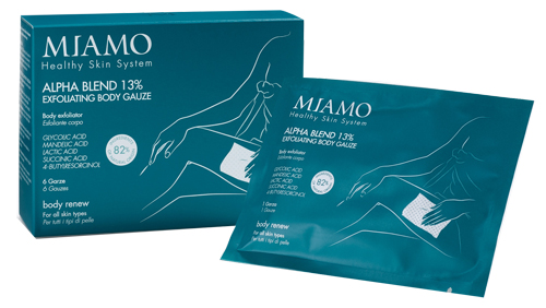 MIAMO BODY RENEW ALPHA BLEND 13% EXFOLIATING BODY GAUZE BOX 6 PEZZI - Farmacia De Pasquale