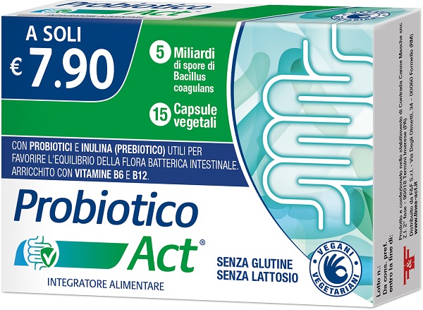 PROBIOTICO ACT 15 CAPSULE VEGETALI - Farmacia De Pasquale