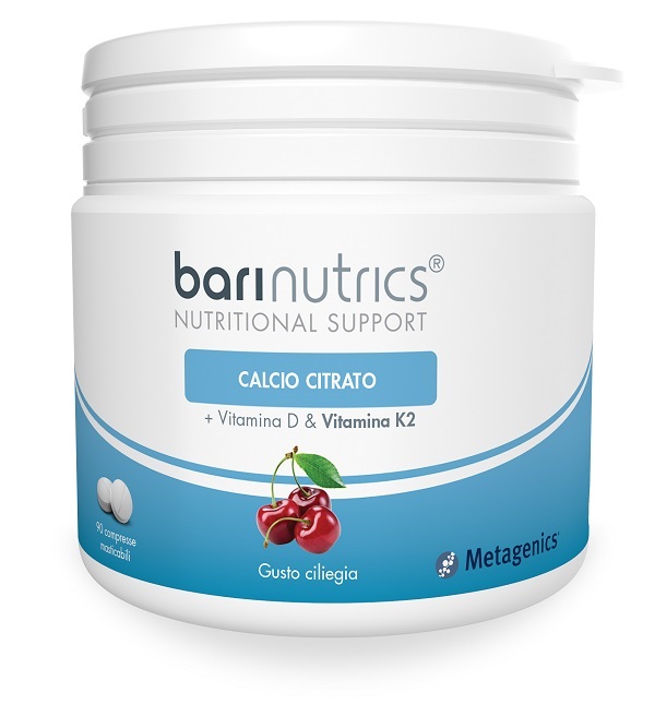 BARINUTRICS CALCIO CITRATO K2 CILIEGIA 90 COMPRESSE - Farmacia De Pasquale