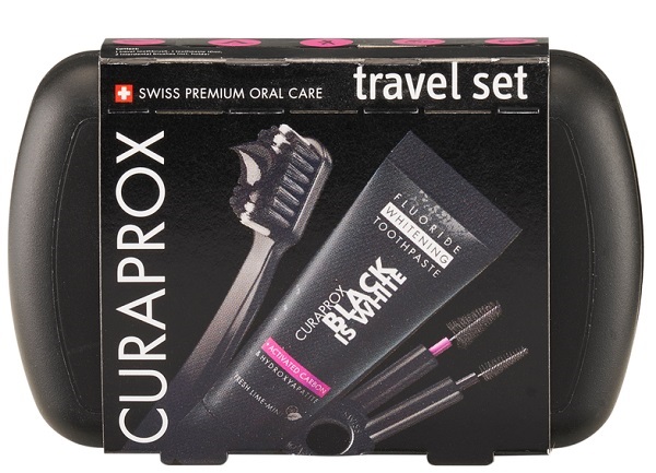 CURAPROX BLACK IS WHITE TRAVEL SET - Farmacia De Pasquale