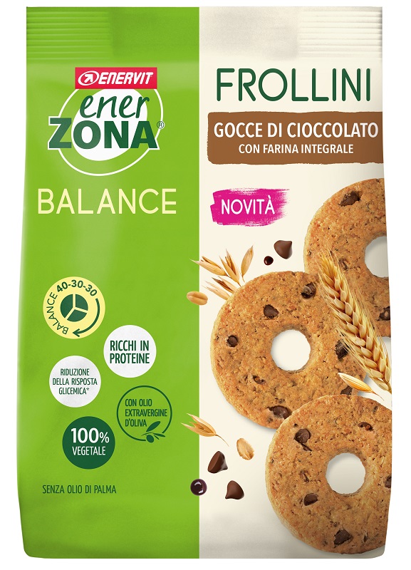 ENERZONA FROLLINI INTEGRALE GOCCE CIOCCOLATO 250 G - Farmacia De Pasquale