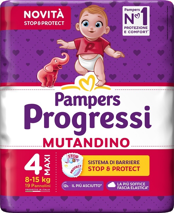PAMPERS PROGRESSI MUTANDINA MAXI 19 PEZZI - Farmacia De Pasquale