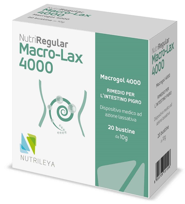 NUTRIREGULAR MACRO LAX 4000 20 BUSTINE DA 10 G - Farmacia De Pasquale