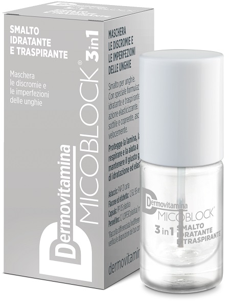 DERMOVITAMINA MICOBLOCK SMALTO BASE&TOP COAT 19 TRASPARENTE 5 ML - Farmacia De Pasquale
