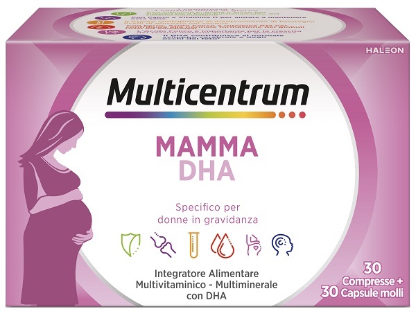 MULTICENTRUM MAMMA DHA 30 COMPRESSE + 30 CAPSULE - Farmacia De Pasquale