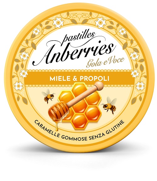 ANBERRIES MIELE&PROPOLI CARAMELLE GOMMOSE 50 G - Farmacia De Pasquale