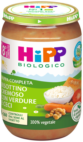 HIPP RISOTTINO CREMOSO VERDURE CECI 220 G - Farmacia De Pasquale