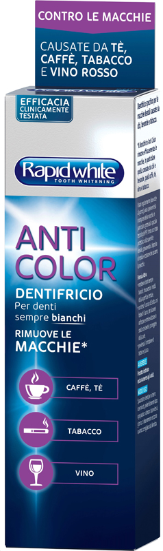 RAPID WHITE DENTIFRICIO ANTICOLOR 75 ML - Farmacia De Pasquale