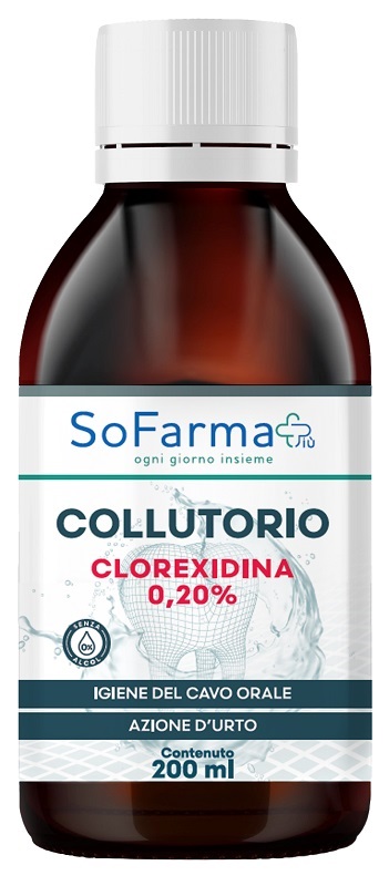 COLLUTORIO CLOREXIDINA 0,20% 200 ML SOFARMAPIU' - Farmacia De Pasquale