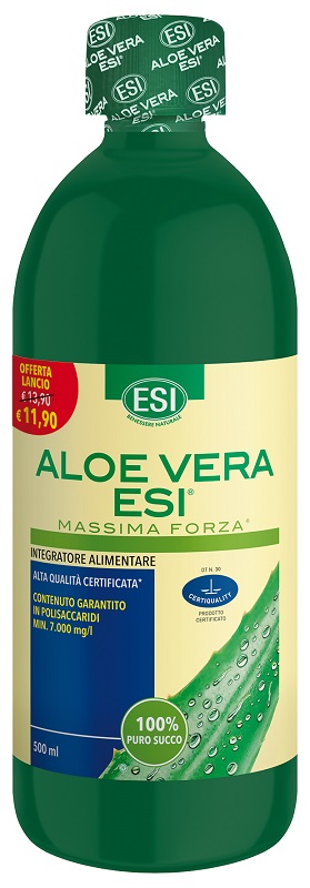 ESI ALOE VERA SUCCO MASSIMA FORZA 500 ML OFFERTA - Farmacia De Pasquale