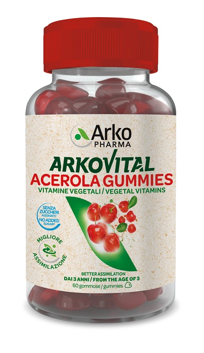 ARKOVITAL ACEROLA 60 GUMMIES - Farmacia De Pasquale