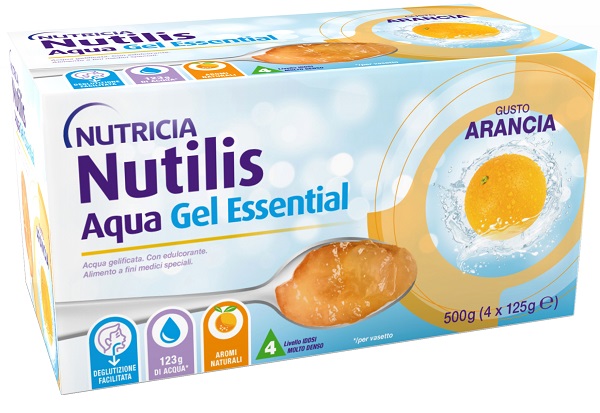 NUTILIS AQUA GEL ARANCIA 4 PEZZI DA 125 G - Farmacia De Pasquale