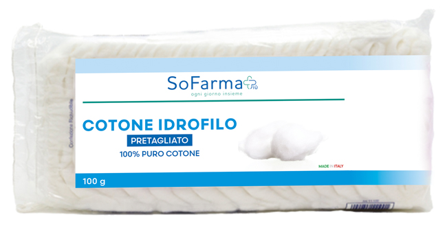 COTONE IDROFILO PRETAGLIATO 100 G SOFARMAPIU' - Farmacia De Pasquale